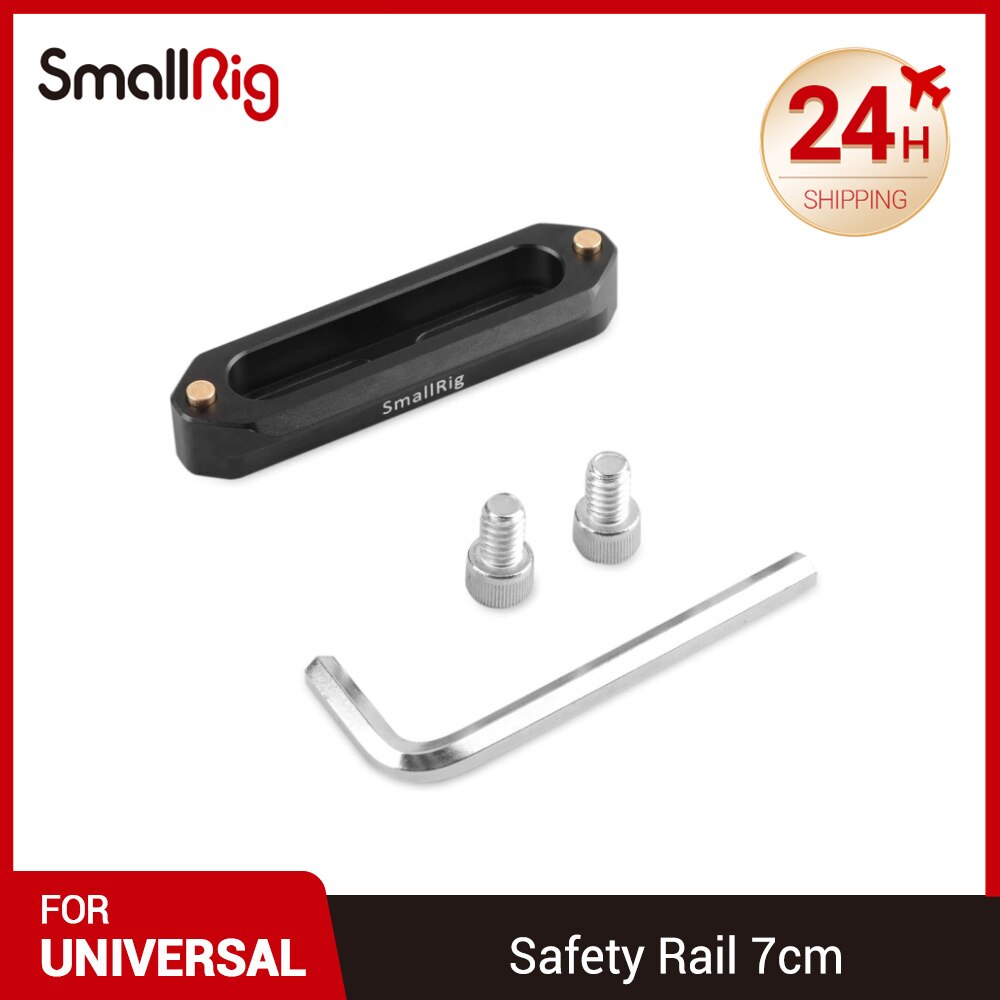 SmallRig DSLR Kamera Quick Release Sicherheit Nato Schiene 7cm mit Frühling Geladen Pins Für Nato Griff EVF Montieren Unterstützung 1195B