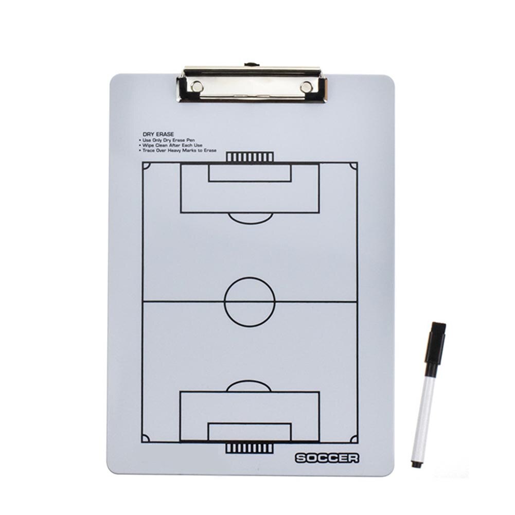 Whiteboard slitstark vattentät bärbar markör coaching board fotboll basket guidning torr radering mångsidig strategi: 2
