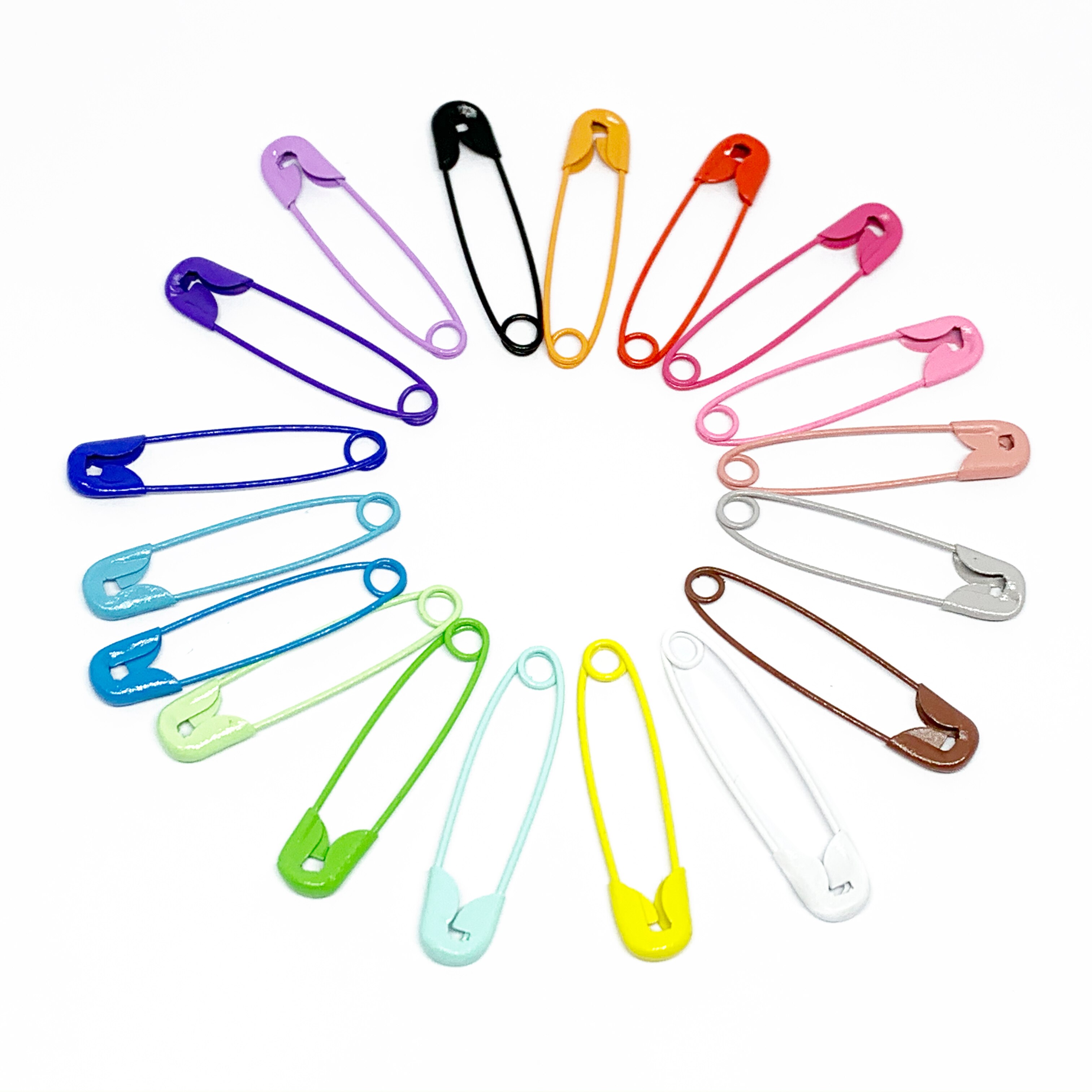 Épingles de sûreté colorées de 30mm, 100 pièces, accessoires de couture, bricolage, aiguilles en acier inoxydable, petite broche, vêtements