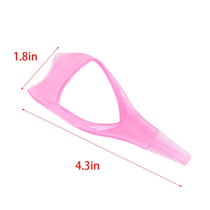 1pc 3 in 1 Make-Up Mascara Shield Gids Guard Curler Wimper Curling Kam Wimper Gereedschap Wimpers Cosmetica Curve Applicator kam