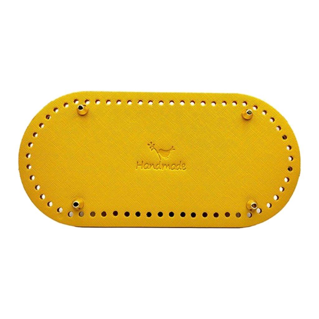 Leve tricô crochê saco de couro do plutônio parte inferior shaper almofada mão-tecido saco almofada para o corpo transversal que faz feminino meninas acessório: YELLOW