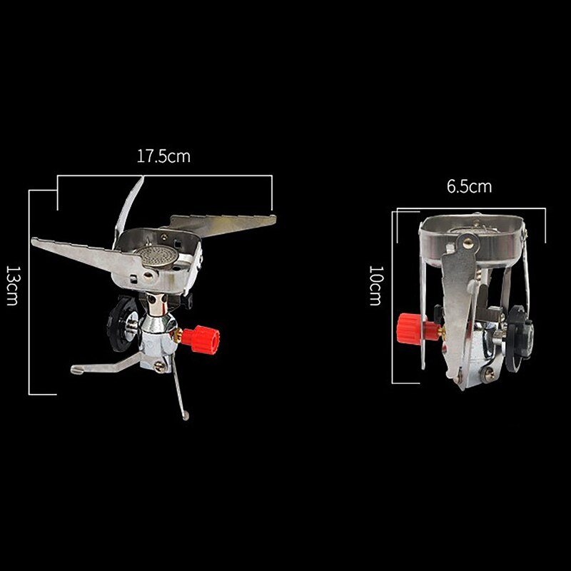 Camping Stove - Foldable Cassette Burner - Stainless Steel & Aluminum Alloy - 3-5 Person - Portable Outdoor Cooker
