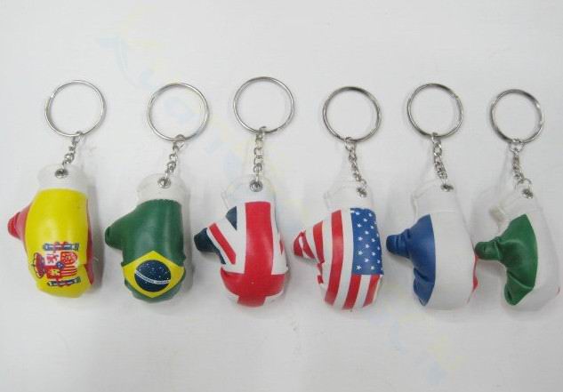 20pcs Volleyball bag Pendant mini volleyball plastic small Ornaments sports advertisement souvenirs: Boxing gloves