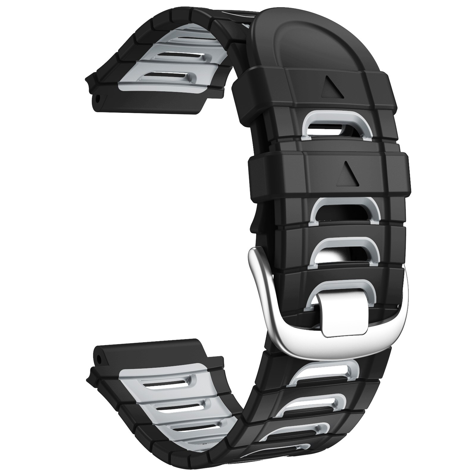 Horlogeband Voor Forerunner 920XT Siliconen Band Kleurrijke Vervanging Polsbandje Zachte Sport Armband: Black Grey