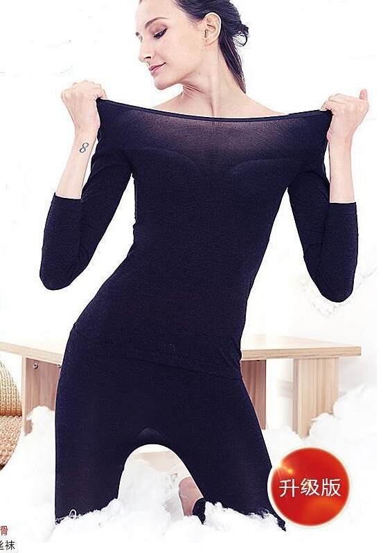 Xixue Winter 37 Degree Women Slimming Thermal Underwear Ultrathin Heat Long Johns Super Elastic Seamless Body Suit