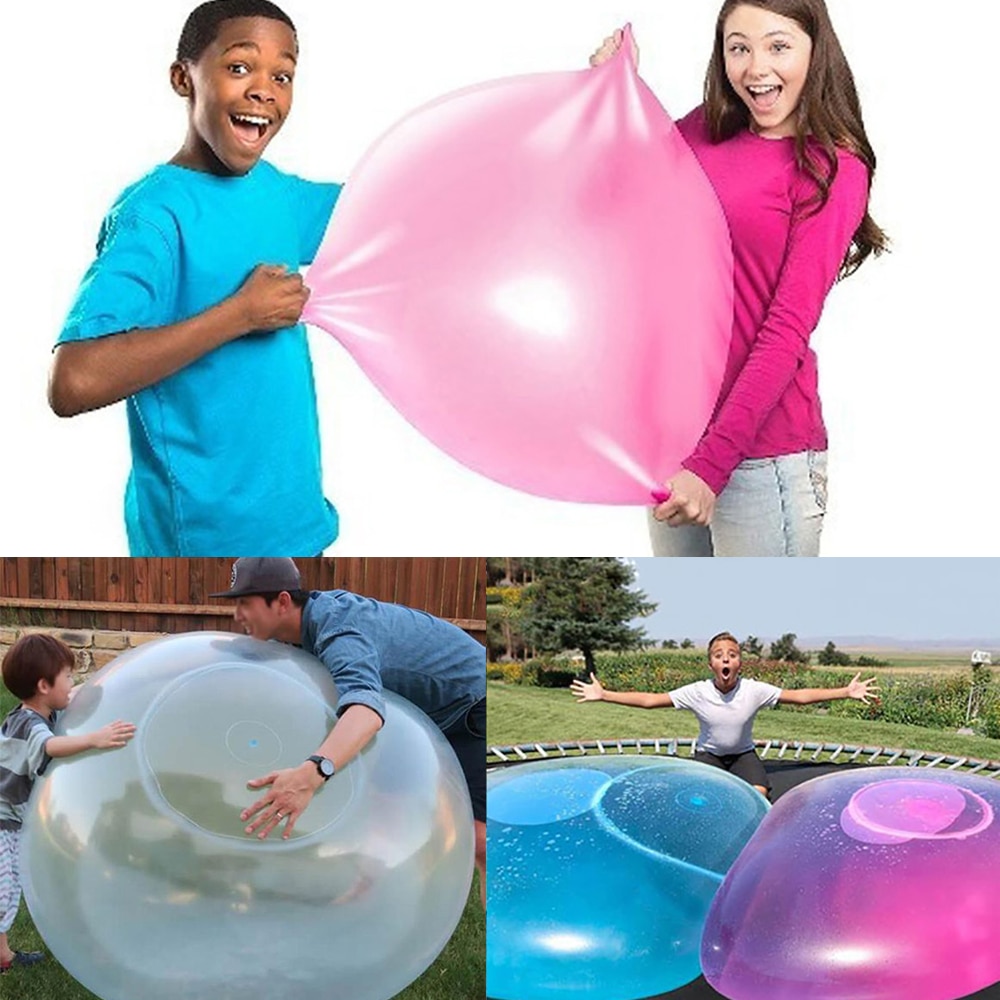 Xl bobleballer oppblåsbare ballongball innendørs utendørs magiske bobleballer 120 cm bobleballong wubble boble ball leker