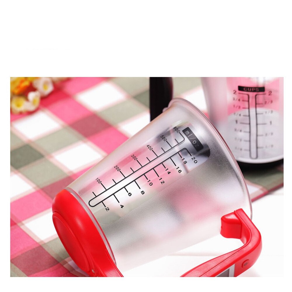 Digital Cup Scale Electronic Measuring Household Jug Scales with LCD Display Temp Measurement Measuring Cups Tools