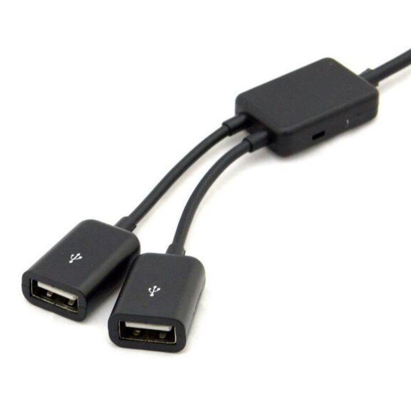 Centrum Y rozdzielacz kabli mikro USB/typu C robić 2 OTG podwójny Port mikro USB typu C przetwornik adapter robić Androida klawiatura tabletu