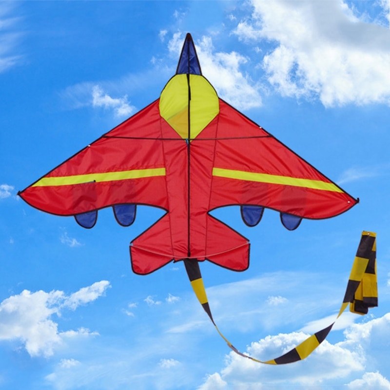 Vliegtuig Vorm Vliegers Outdoor Vliegers Vliegen Speelgoed Kite Voor Kinderen Kids 95AE