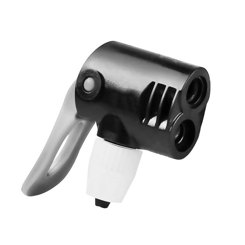 Bike Air Pump Nozzle Hose Adapter Connector Double Head Cycling Bicycle Pump Tool: Default Title