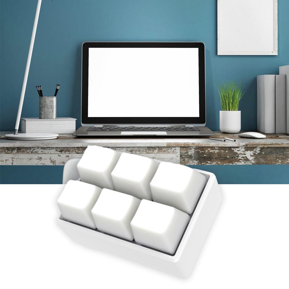 Mini Keyboard 1000hz 6 Programmable Mechanical Key Wheel Axle Tester Gaming Keypad Mx Red Switch Music Game