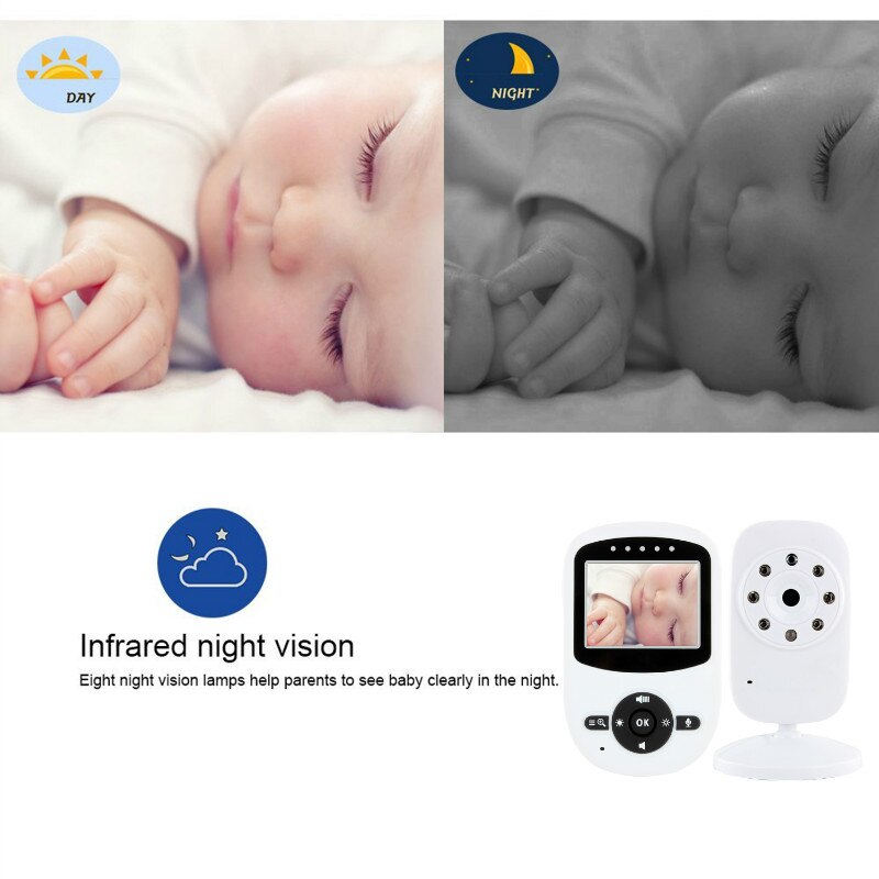 Baby slapen Monitor Draadloze Video LCD 2 Weg Audio Talk Night Vision Video Nanny Babysitter Baby Sleep monitor