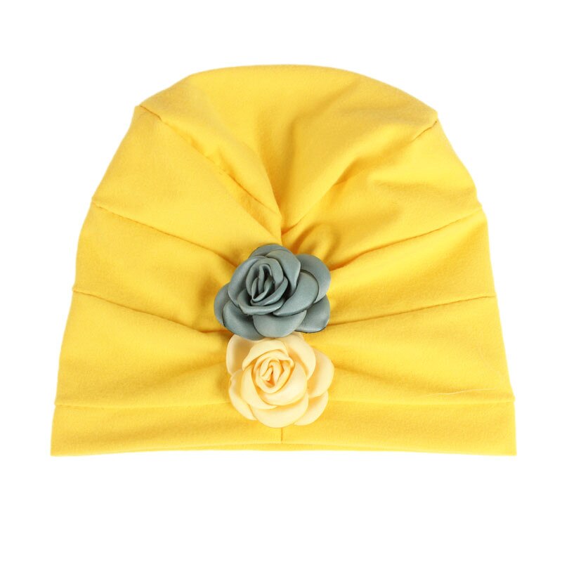Blomma baby hattar barns bomull hatt flickor indien mössa baby mössa tillbehör