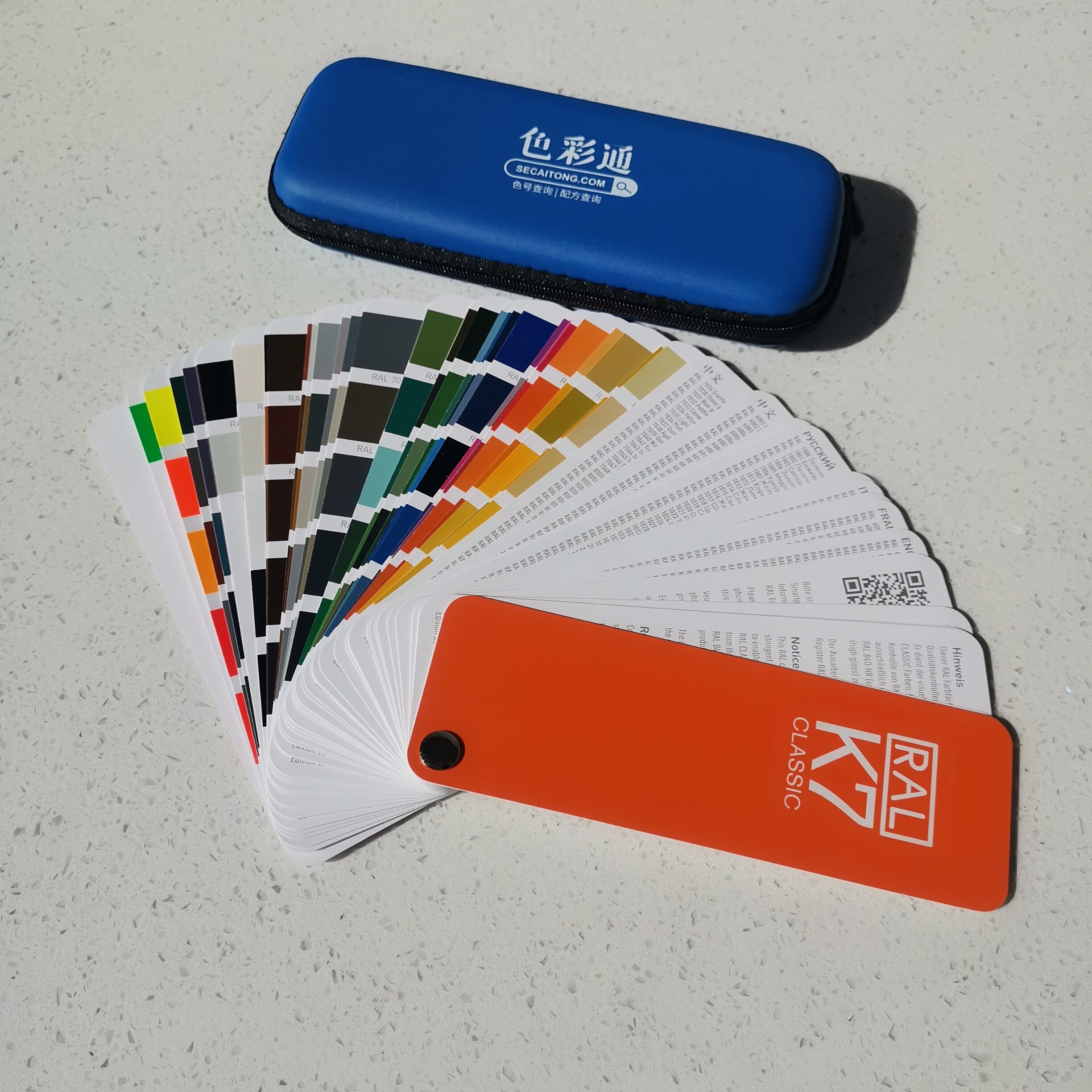 Duitsland Ral K7 Internationale Standaard Kleur Kaart Raul-Verf Coatings Met Een Doos