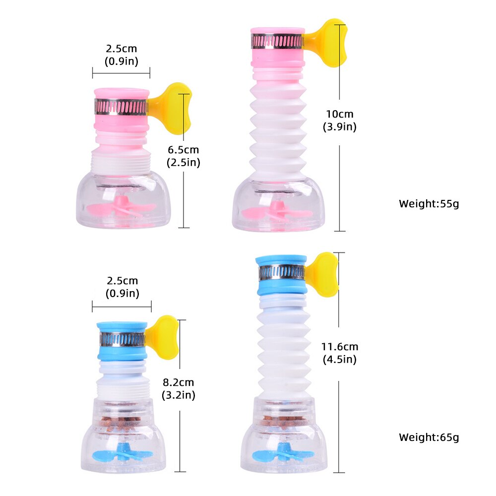 Kitchen Faucet Tap Filter 360 Rotation Adjustable Flexible Water Purifier Activated Carbon Water Saving Sprayer Diffuser