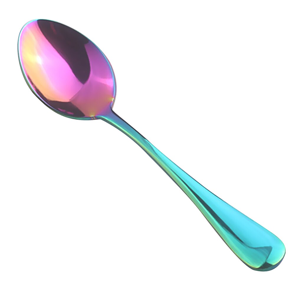 Stainless Steel Tea Spoon Iced Coffee Cafe Cutlery Latte
