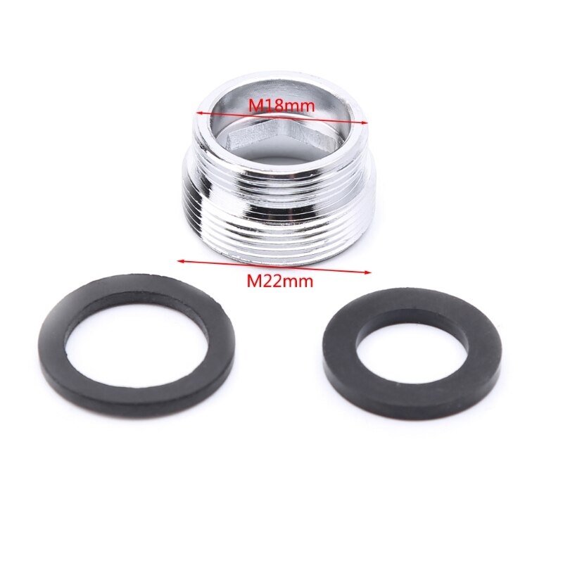 Solid Metal Adaptor Outside Thread Water Saving Kitchen Faucet Tap Aerator Connector: 18