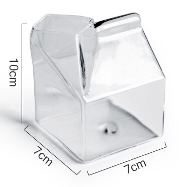 10Pcs/Set factory direct square glass milk jug milk jar milk container