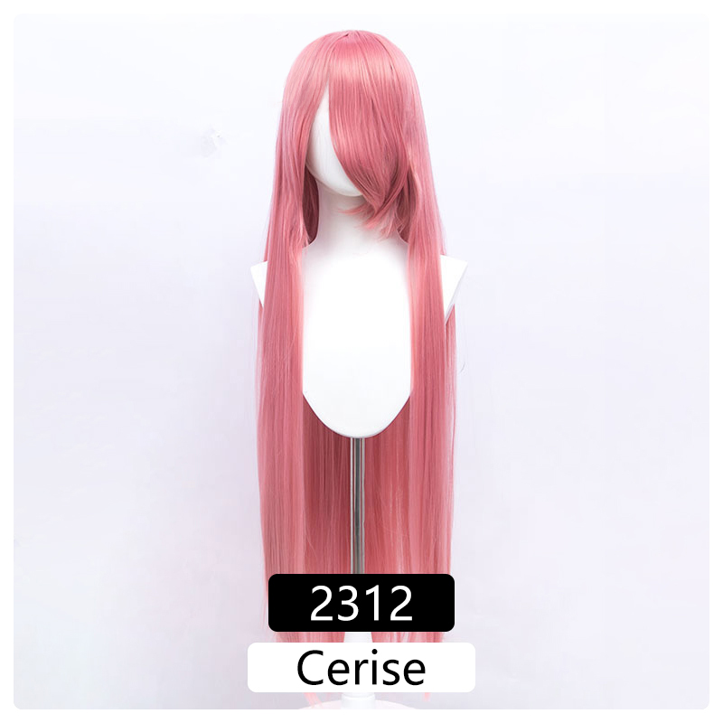 100cm Synthetic Wigs Lolita Cosplay Womens Wig Red Pink Blonde Blue Straight Wig Hair Extensions Party Wig MUMUPI: #17