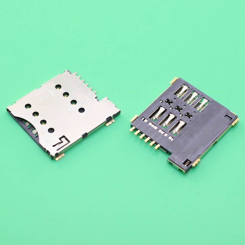 10 stücke SIM karte Slot Mikro SIM 6P 6-Stift karte Halfter Adapter verbinden verwenden für telefon selbst drücken-Typ