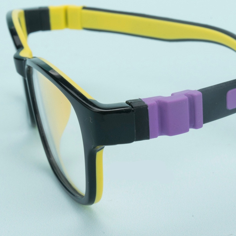 Children&#39;s silicone glasses legs Snap-on color silicone temples pair Multi-color optional Children&#39;s glasses accessories