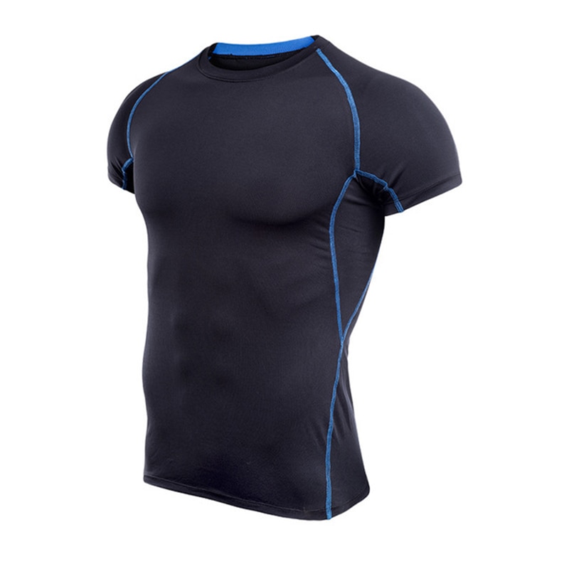 5xl/6xl plus størrelse gym fitness kompression sportsskjorte 140kg overvægtige mænd crossfit løbende t-shirt hurtigtørret jogging tøj