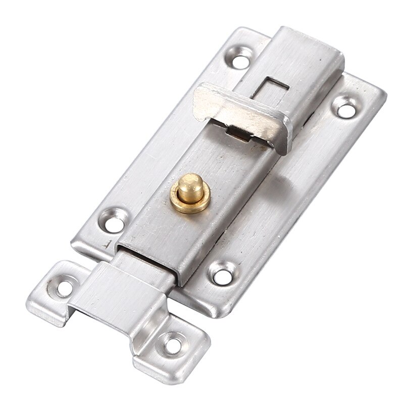 Stainless Steel Door Latch Automatic Spring Switch Door Lock Door Clasp Door Bolt Safety Slide Lock For Home Door Hardware