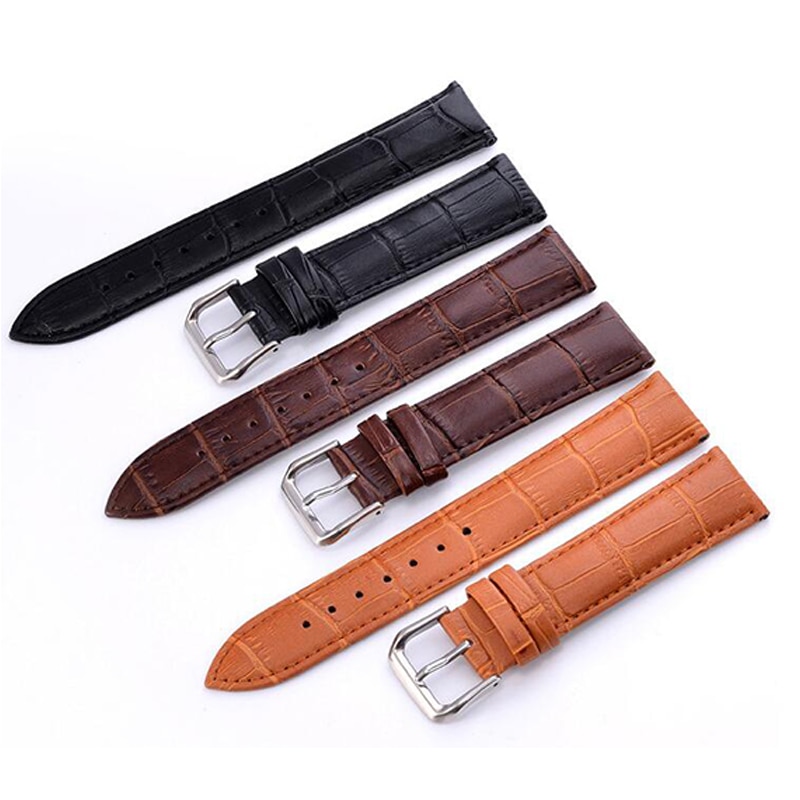 Uhr Band Echtes Leder Riemen 12 14 16 18 20 22mm Uhr Zubehör Leder Uhr Gürtel Gurt uhrenarmbänder