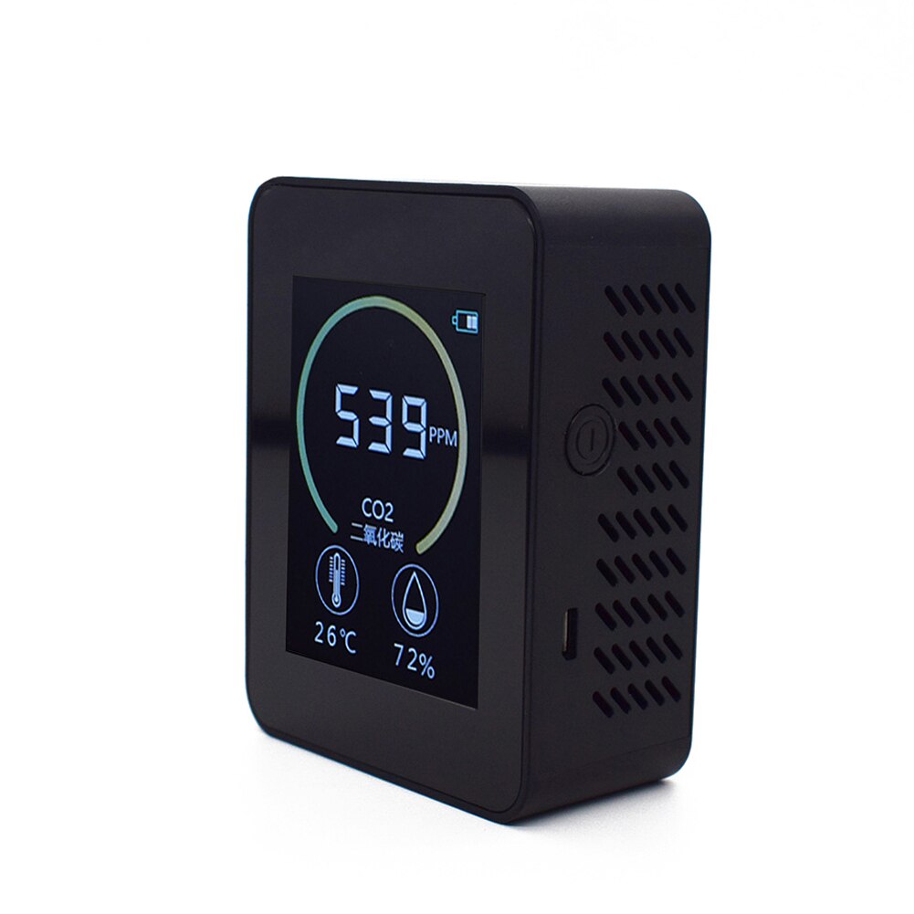 Indoor Air Monitor Lcd Digital co2 Air Meters Real Time TFT Intelligent Air Sensor Tester co2 Detector