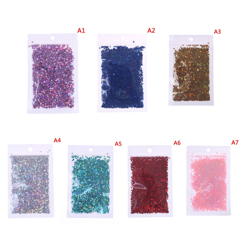 10g mischen Pailletten Pailletten Ultra Dünne Glitzernde Sterne PVC verlieren Pailletten Handwerk DIY Manikübetreffend Nagel Kunst Dekoration