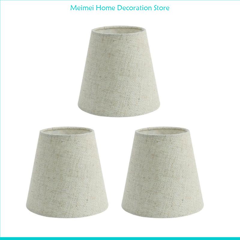 Pack H7BF 3 petites lampes Clip sur les housses lampe Éclairage accessoire PVC Texture tissu pour lustre: Bleu