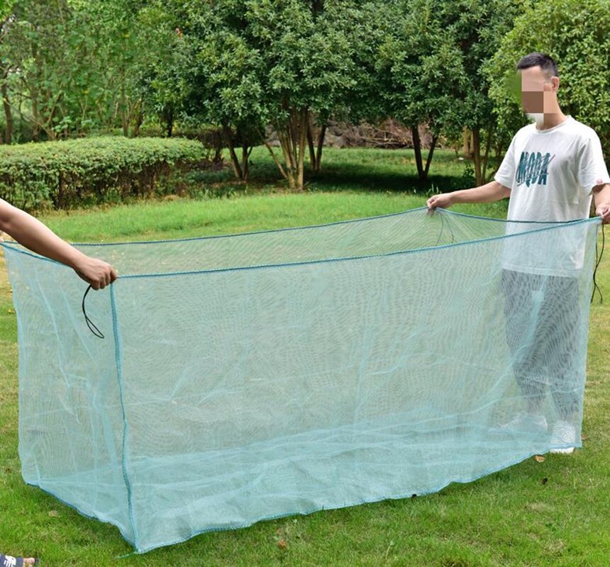Redes de pesca con estaca, red pequeña para atrapar peces de malla, trampa para estanque de acuicultura, equipo de pesca, Red de cultivo, jaula cuadrada para acuario, trampa para enmallas