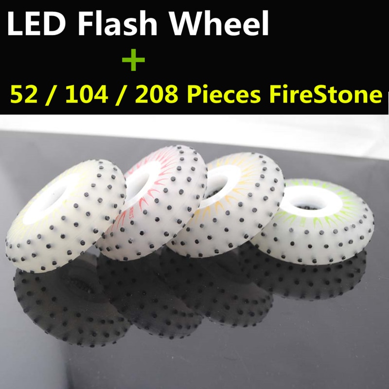 Roue Flash LED en pierre de feu 90A, 4 pièces/lot, pour le freinage FSK Slalom pour SEBA