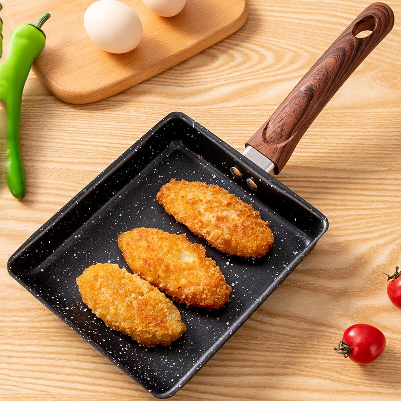 Japanse Omelet Pan Anti-aanbak Pan Vierkante Ei Koekenpan Voor Pannenkoeken Ontbijt Kookgerei Koken Tool