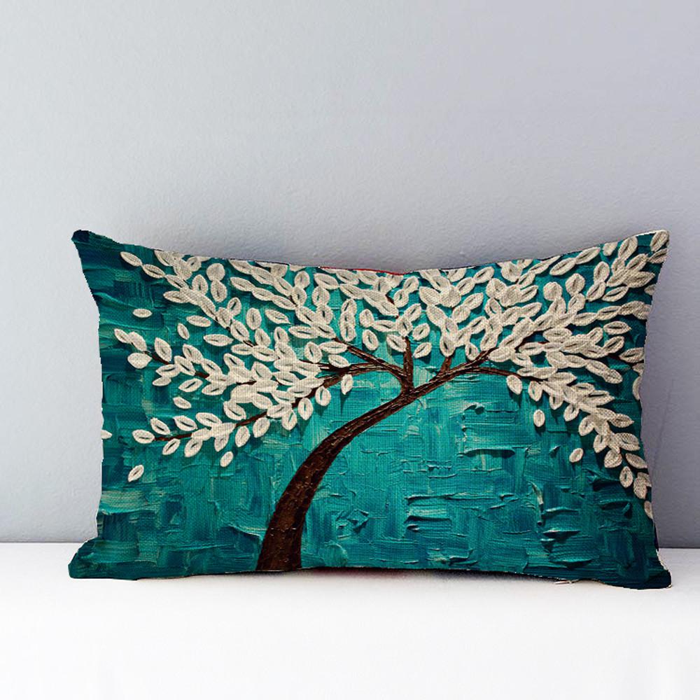 30*50cm Rectangle Pillow Cushion Case Toss Pillowcase Hidden Zipper Closure Soft Pillowcases Home Bed Ornament B1: P