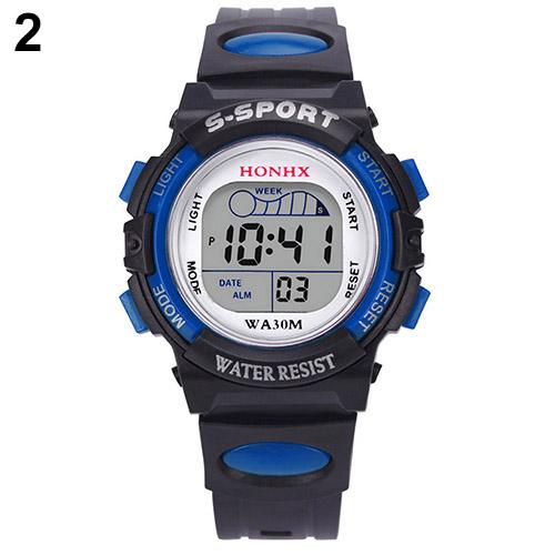 Digitaal multifunctioneel sporthorloge voor mannen en vrouwen, studenten: Blauw