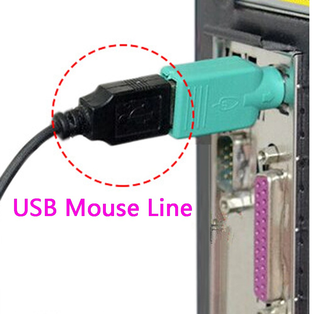 Usb adapter för  ps2 gränssnittskonverterare för  ps2 to usb adapter head to u port usb switch tangentbord / muskontakt