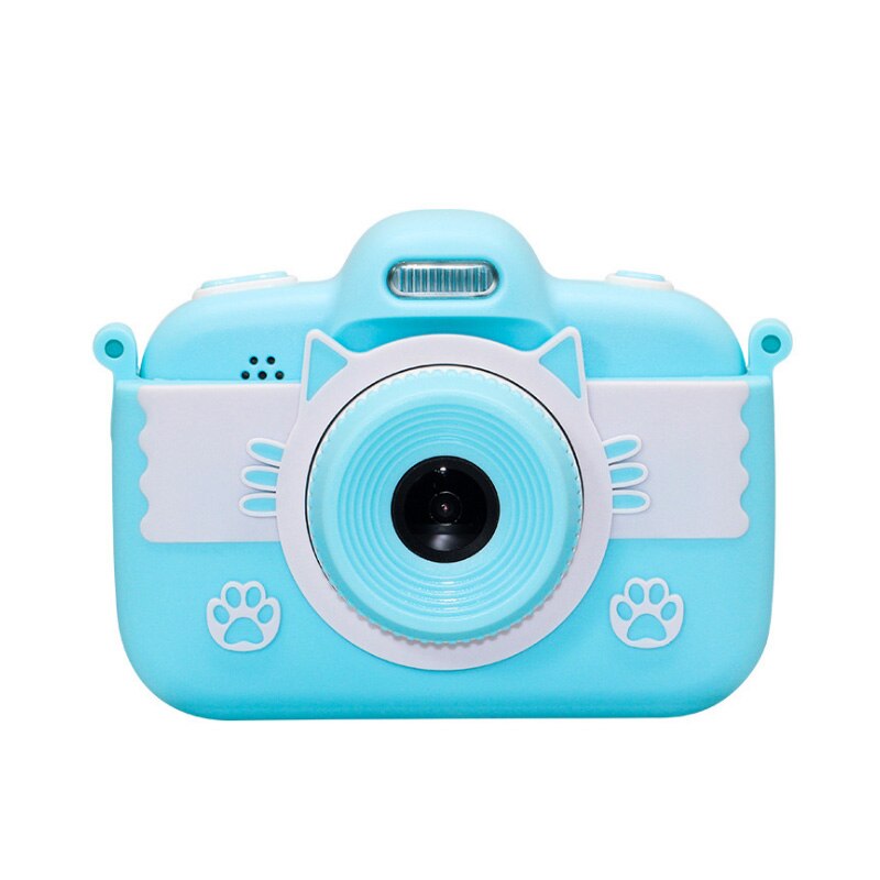 Mini Kinderen Camera Kids Toy Camera 3.0 ''18MP Full Hd Digitale Camera Met Siliconen Case Lcd-scherm Voor kerstcadeau: Blauw / standard