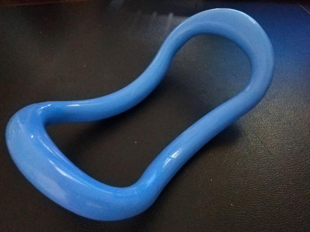 ¡Producto en oferta! Circulo de yoga, Pilates, Círculo de estiramiento, Hogar para mujer, estiramiento de espalda, columna cervical, Circulo de yoga, masaje, piernas, ejercicio a: Blue