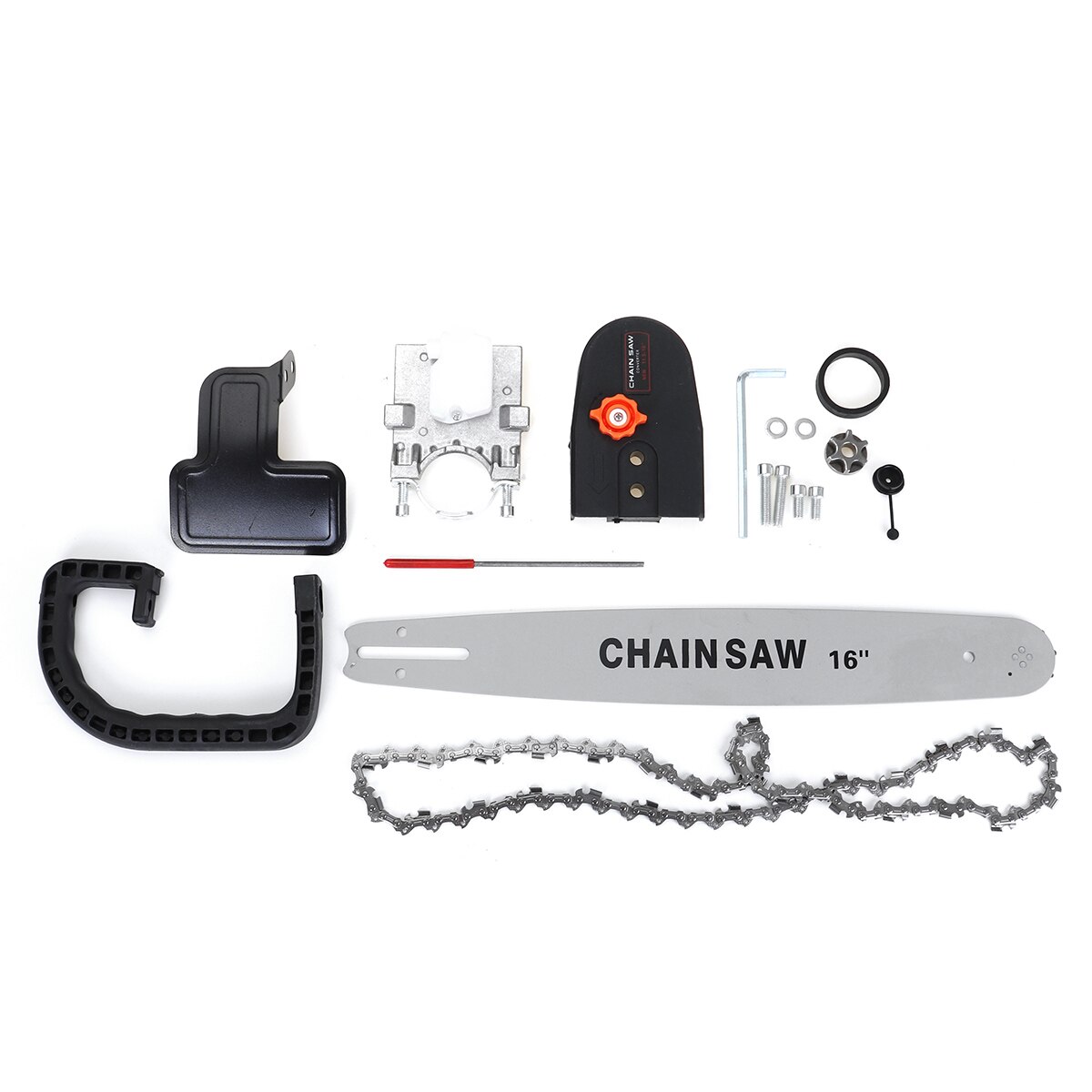 Doersupp 16 Inch Electric Chainsaw Bracket Stand Adaptor Changed Woodworking Chainsaw kit for Angle Grinder