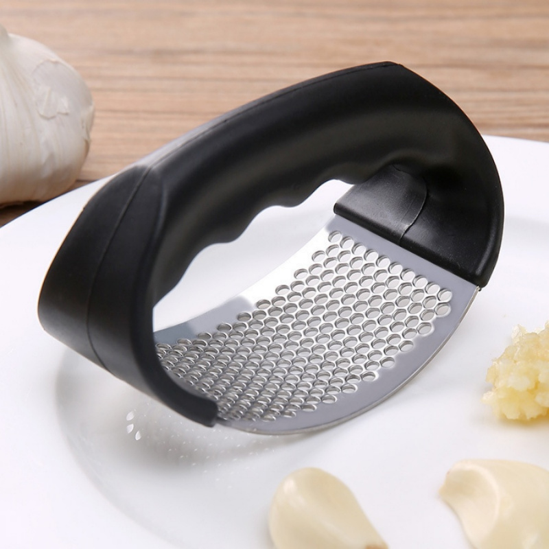 1Een Rvs Knoflookpers Handleiding Knoflookpers Huishoudelijke Keuken Multifunctionele Aardappelpuree Olecranon Modder Drukken Naar