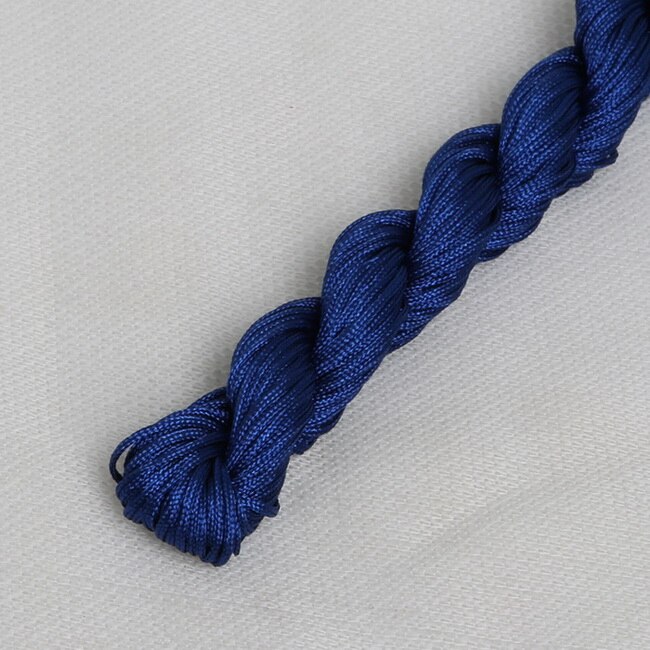 24meters Length & 1mm Diameter Chinese Knot Macrame String Wire Cord Thread for DIY Necklace Bracelet Braided String: Blue