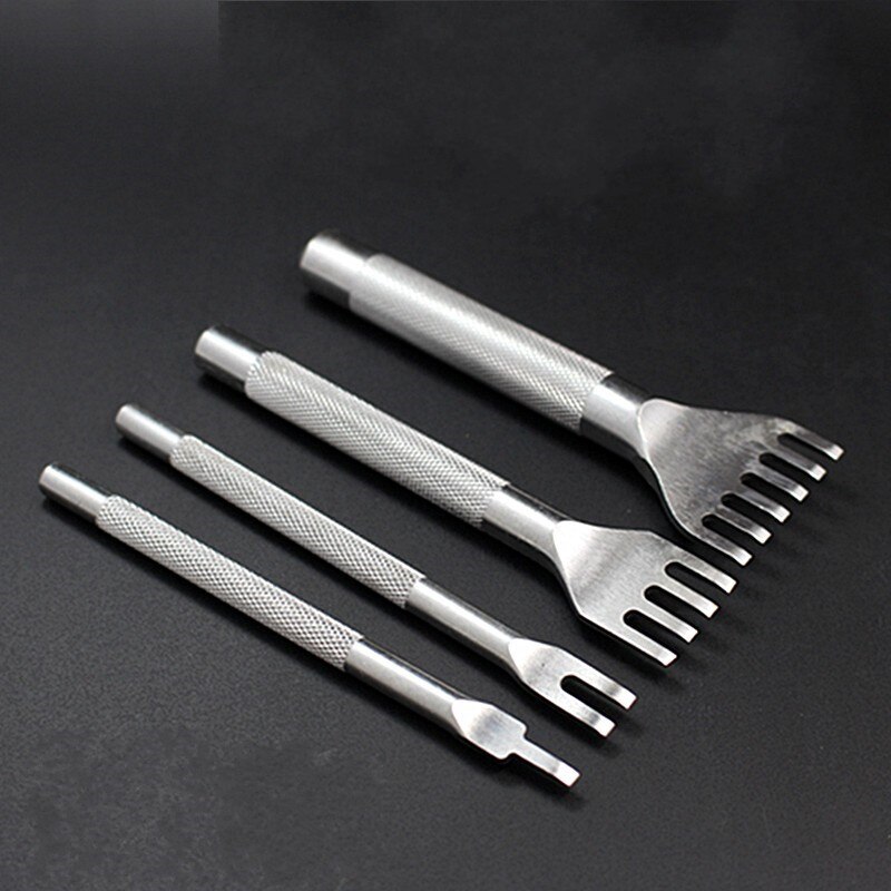 Perfect Leather Craft Tool Hole Punches Stitching Punch Flat Chisel 3mm Leather Hole Tool ferramentas de couro