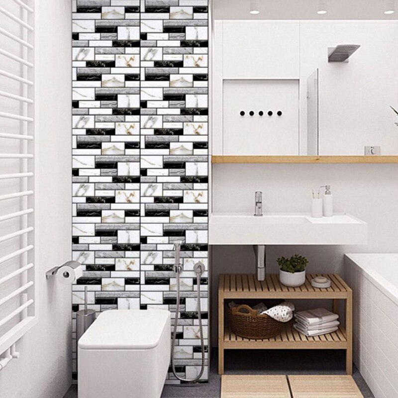 3D Wall Brick Sticker Waterproof Stone Art Wallpaper Self-Adhesive Brick Wallpap