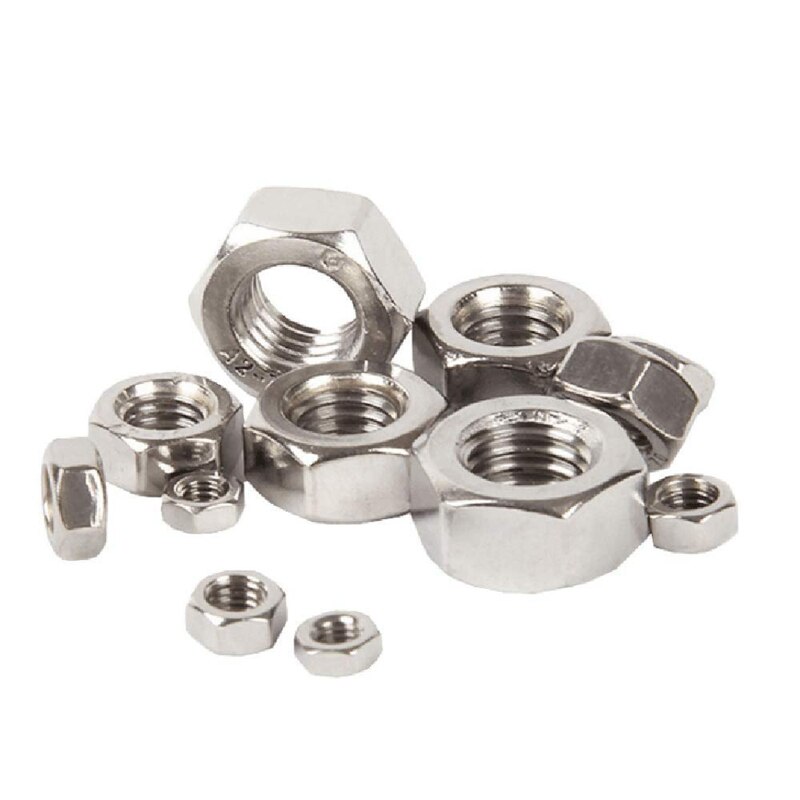 Kit d'assortiment d'écrous hexagonaux en acier inoxydable 320, 304 pièces, métrique, pour boulons à vis (M2 M2.5 M3 M4 M5 M6 M8)