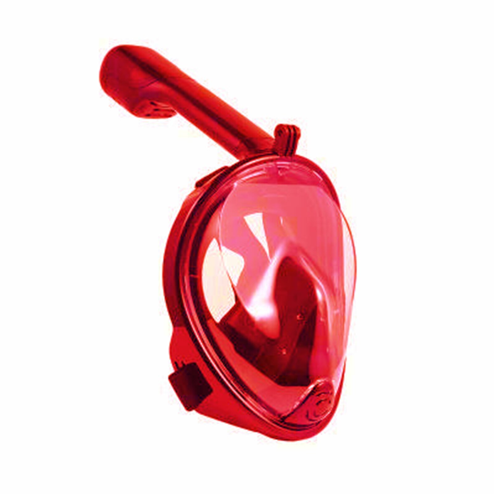 Máscara de esnórquel de cara completa, respirador de submarinismo seguro e impermeable, gafas de esnórquel, juego de máscaras respiratorias: Red Adults L XL