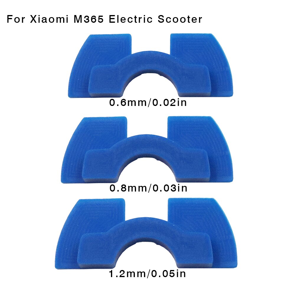 Vervanging Voor Xiaomi M365 3 Stks/set Elektrische Scooter Shock Demper Trillingen Demping Pad 0.6Mm 0.8Mm 1.2Mm Kit: Blue