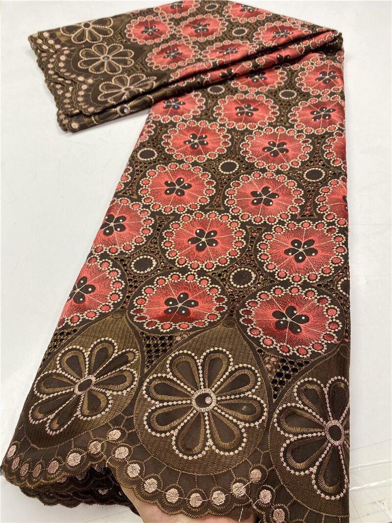 Nigerian Lace Fabrics Lace Swiss Voile Lace In Switzerland Dry Cotton African Lace Fabric For Women YA3758B-7: Picture 7