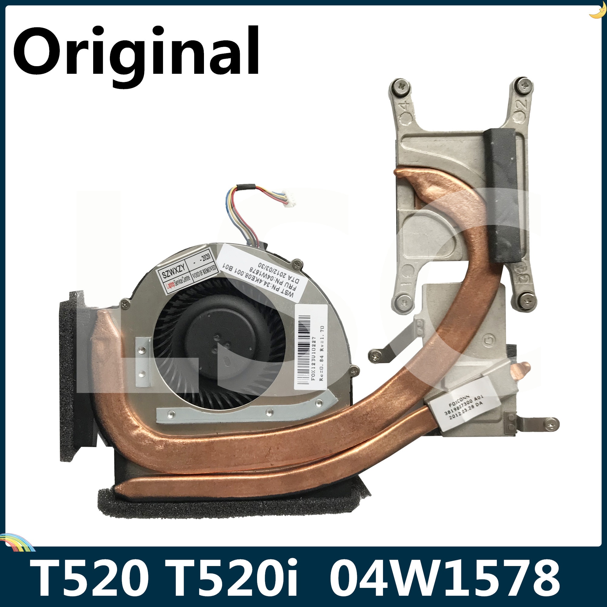 LSC Original para Lenovo Thinkpad T520 T520i ventilador enfriador de disipador térmico FRU 04W1578 75Y5782 04W1579 04W0439 75Y5790