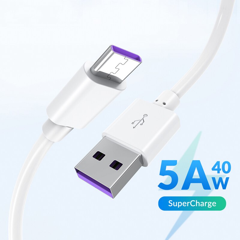 Câble USB 5A de Type C pour recharge rapide, cordon de chargeur pour téléphone Samsung S21 FE S20 Ultra S10 S9 Plus Note 20 10 A72 A52 A32 A02 F62 A90